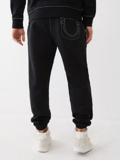 画像7: 【送料無料】TRUE RELIGION BIG T JOGGER BLACK