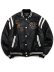 画像2: 【送料無料】TRUE RELIGION RETRO VARSITY JACKET BLACK (2)
