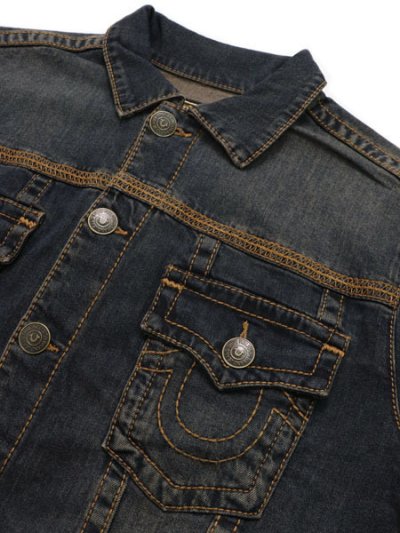 画像3: 【送料無料】TRUE RELIGION SUPER T FLATLOCK DNM TRUCKER GREENLAND DKW