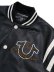 画像3: 【送料無料】TRUE RELIGION RETRO VARSITY JACKET BLACK (3)