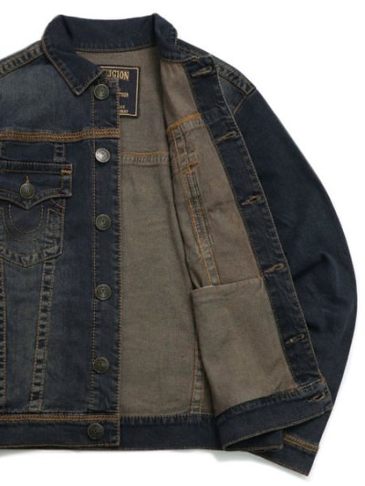 画像7: 【送料無料】TRUE RELIGION SUPER T FLATLOCK DNM TRUCKER GREENLAND DKW