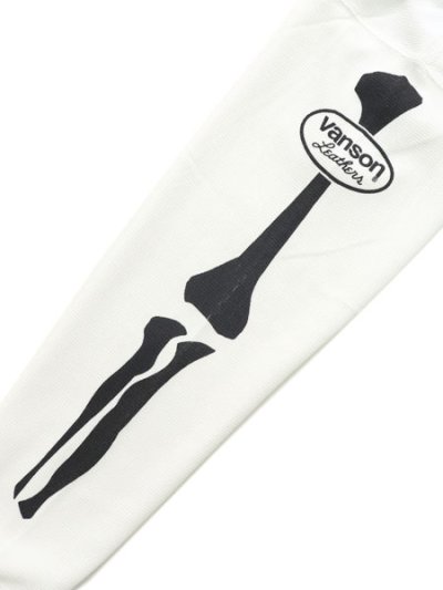 画像4: 【送料無料】VANSON SKELTON BONES THERMAL LS TEE WHITE/BLACK