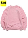 【KIDS】NIKE YTH NSW CLUB FLC CREW LBR-MED SOFT PINK/WH