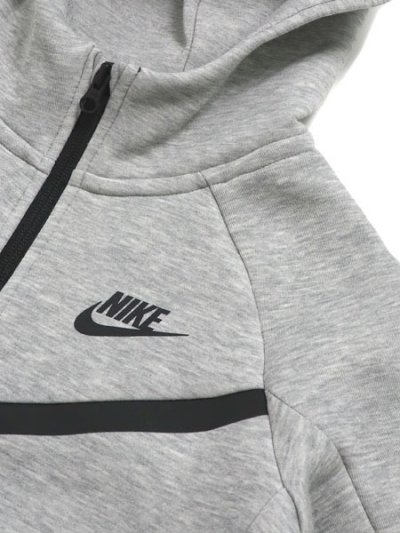画像3: 【送料無料】【KIDS】NIKE YTH TECH FLEECE FULL ZIP HOODIE-DK GY H