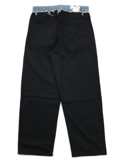 画像2: 【送料無料】WNTD APPAREL DENIM WAISTBAND TROUSERS
