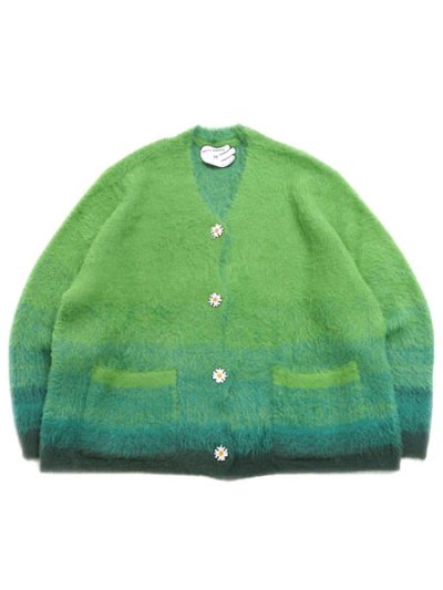 画像1: 【送料無料】WNTD APPAREL MOHAIR CARDIGAN GRASSY GREEN