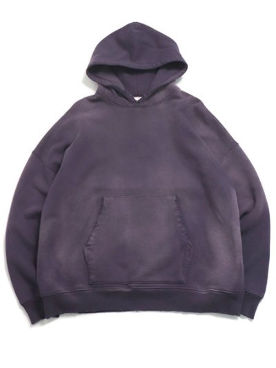 画像1: 【送料無料】MOOJI MOOJI OVERSIZED CROP HOODIE AGED PURPLE