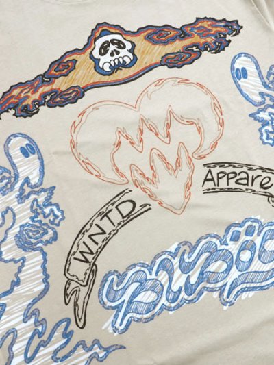 画像3: 【送料無料】WNTD APPAREL BLU BOY SKETCH TEE