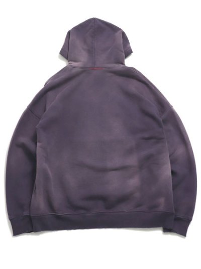 画像2: 【送料無料】MOOJI MOOJI OVERSIZED CROP HOODIE AGED PURPLE