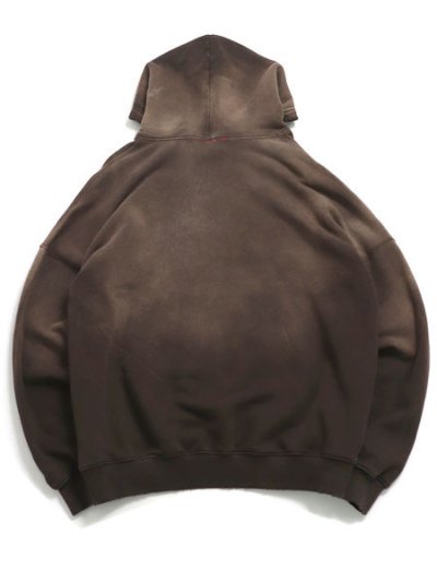画像2: 【送料無料】MOOJI MOOJI OVERSIZED CROP HOODIE AGED BROWN