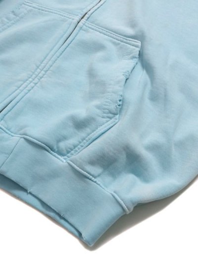 画像4: 【送料無料】MOOJI MOOJI OVERSIZE ZIP UP HOODIE AGED BABY BLUE