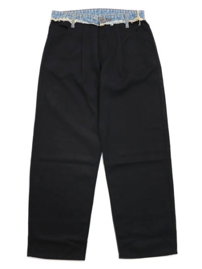 画像1: 【送料無料】WNTD APPAREL DENIM WAISTBAND TROUSERS