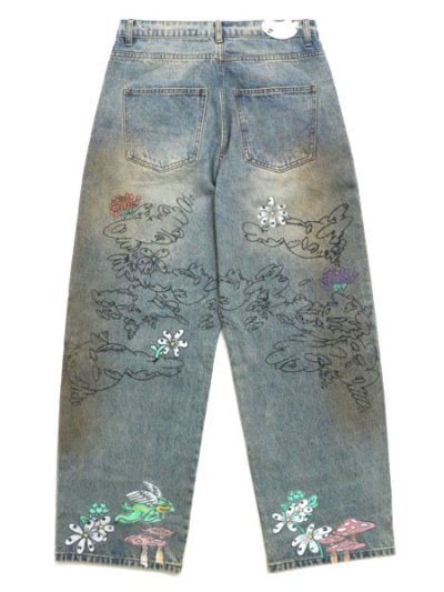 画像2: 【送料無料】WNTD APPAREL ART IS WAR PAINTER PANTS