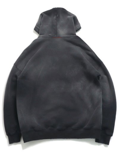 画像2: 【送料無料】MOOJI MOOJI OVERSIZED CROP HOODIE AGED BLACK