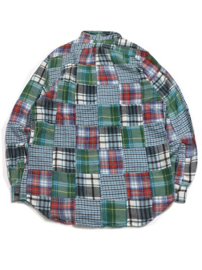 画像2: 【MEGA SALE】TAILOR VINTAGE PATCHWORK FLANNEL SHIRT