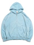 【送料無料】MOOJI MOOJI OVERSIZE ZIP UP HOODIE AGED BABY BLUE