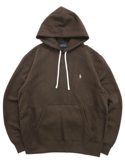画像1: 【送料無料】POLO RALPH LAUREN RL FLEECE PULLOVER HOODIE NUTMEG BROWN