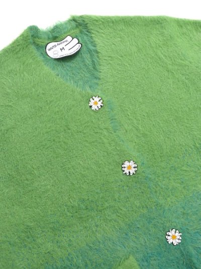 画像3: 【送料無料】WNTD APPAREL MOHAIR CARDIGAN GRASSY GREEN