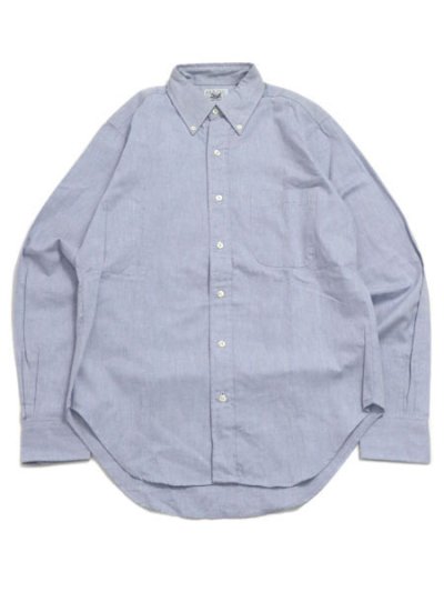 画像1: 【MEGA SALE】MARK MCNAIRY ELBOW PATCHES OXFORD SHIRT-RED PATCHE