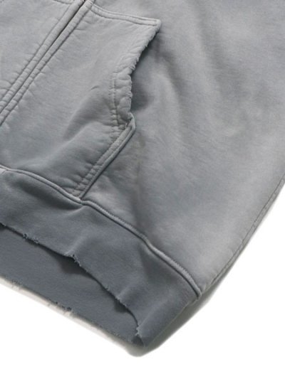 画像4: 【送料無料】MOOJI MOOJI OVERSIZE ZIP UP HOODIE AGED GREY