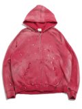【送料無料】MOOJI MOOJI OVERSIZE ZIP UP HOODIE STREET RED