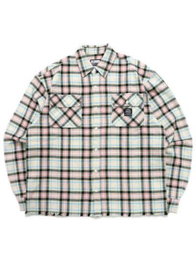画像1: 【送料無料】BILLIONAIRE BOYS CLUB BB DUST STORM CROPPED JACQUARD PLAID SHIRT