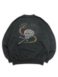 【送料無料】SCHOTT PIGMENT SKULL AND SNAKE CREW SWEAT