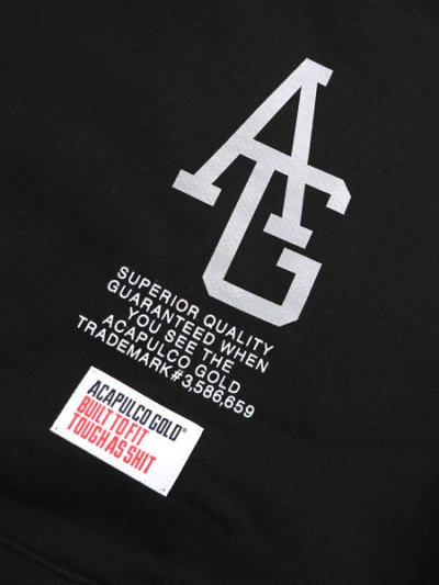 画像3: 【送料無料】ACAPULCO GOLD REFLECTIVE AG SIGNATURE SNAP HOODED SWEAT