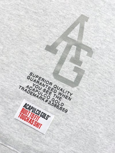 画像3: 【送料無料】ACAPULCO GOLD REFLECTIVE AG SIGNATURE SNAP HOODED SWEAT