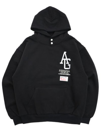 画像1: 【送料無料】ACAPULCO GOLD REFLECTIVE AG SIGNATURE SNAP HOODED SWEAT