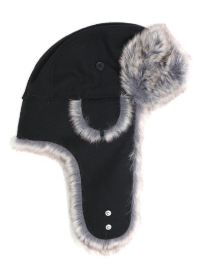 画像2: NEW ERA TRAPPER WOOL BLACK