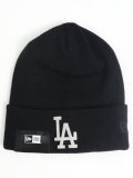 NEW ERA BASIC CUFF KNIT RHINESTONE BADG DODGERS