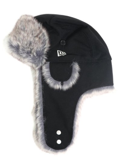 画像1: NEW ERA TRAPPER WOOL BLACK