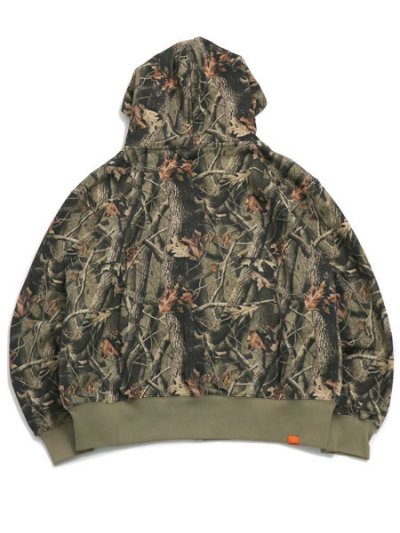 画像2: 【送料無料】INTERBREED CAMOUFLAGE HW ZIP HOODIE REAL TREE