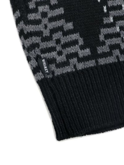 画像5: 【送料無料】WHIMSY SOCKS BIG ARGYLE SWETER BLACK
