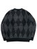 画像2: 【送料無料】WHIMSY SOCKS BIG ARGYLE SWETER BLACK (2)