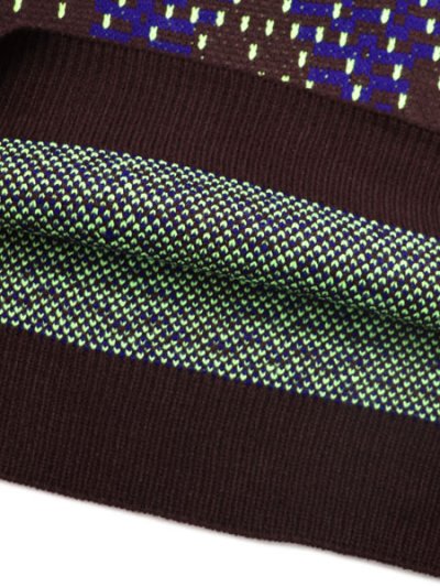 画像6: 【送料無料】WHIMSY SOCKS BIG ARGYLE SWETER BROWN