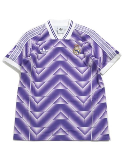 画像1: 【送料無料】ADIDAS REAL MADRID LF JERSEY-PURPLE RUSH/WHITE