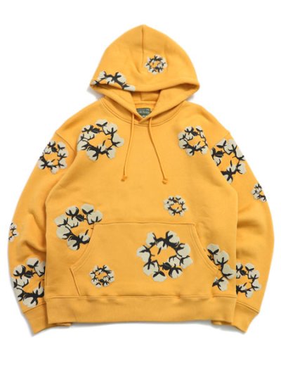 画像1: 【送料無料】DENIM TEARS CACTUS WREATH HOODIE YELLOW
