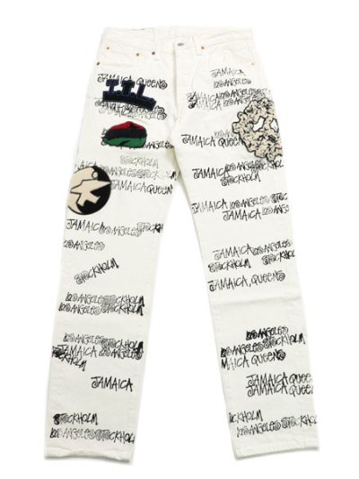 画像1: 【送料無料】DENIM TEARS TTL 501 JEAN WHITE