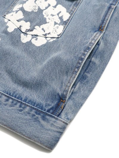 画像4: 【送料無料】DENIM TEARS TYPE-2 ALL OVER WREATH LIGHT WASH