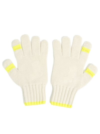 画像1: WHIMSY SOCKS WOOL GLOVE IVORY