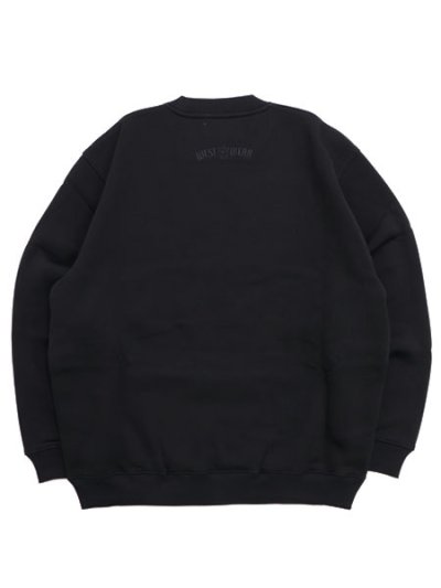 画像2: 【送料無料】WEST WEAR GFL EMBROIDERY LOGO CREWNECK LTD BLK/BLK