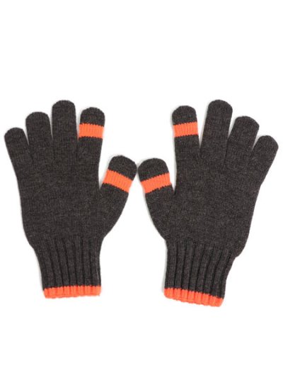 画像2: WHIMSY SOCKS WOOL GLOVE CHARCOAL