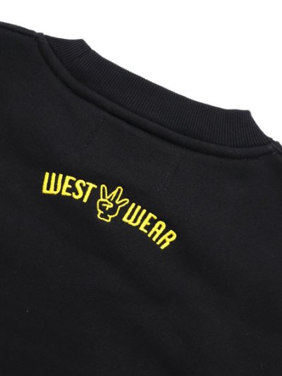 画像6: 【送料無料】WEST WEAR ES EMBROIDERY LOGO CREWNECK BLACK/YEL/SLV