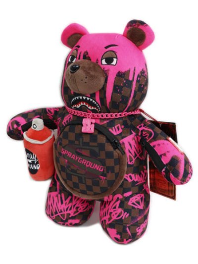 画像1: 【送料無料】SPRAYGROUND STENCIL SPRAY BEAR 16inch