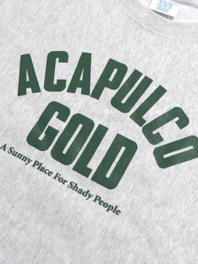 画像3: 【送料無料】ACAPULCO GOLD ARCH LOGO CREWNECK SWEATSHIRT SILVER GREY