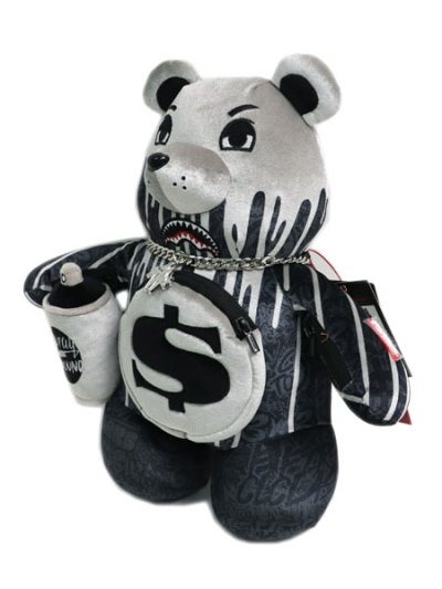 画像1: 【送料無料】SPRAYGROUND WHITE GOLD BEAR 16inch