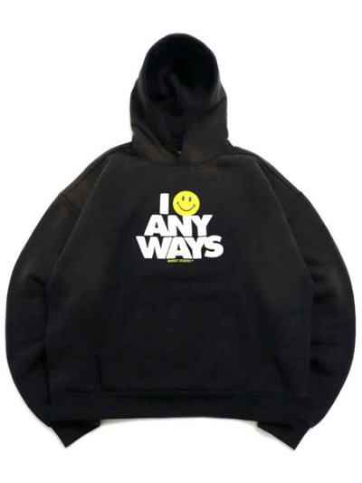 画像1: 【送料無料】MARKET SMILEY SMILE ANYWAYS HOODIE PIRATE BLACK