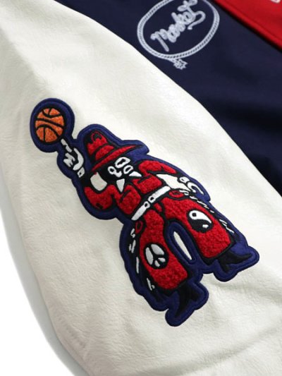 画像8: 【送料無料】MARKET MARKET OLD WEST VARSITY JACKET NAVY/SALSA